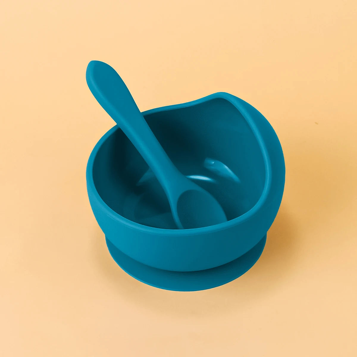 Cuenco de Silicona con Ventosa + Cuchara