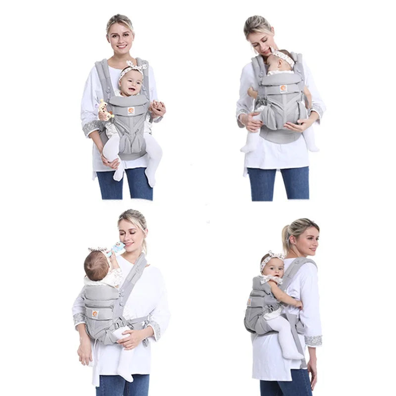 Portabebés Ergonómico Multiposición con Asiento a la Cadera( 0-36 meses)