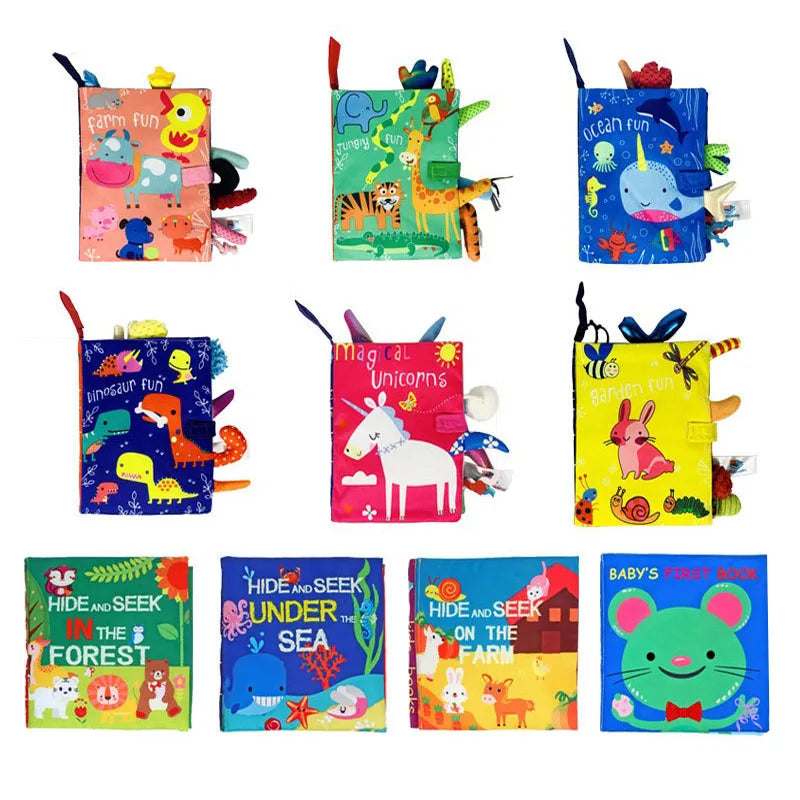 Libro de Tela con Colas – Juguete Educativo