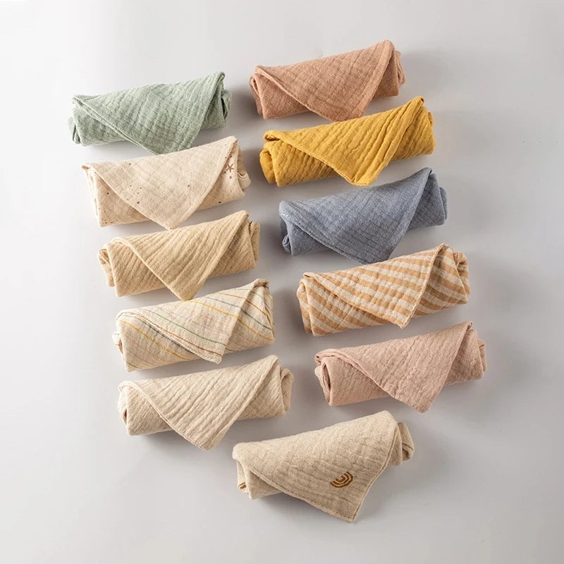 Pack 5 Toallitas de Muselina para Bebé (23×23 cm) Descripción