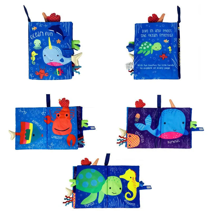Libro de Tela con Colas – Juguete Educativo
