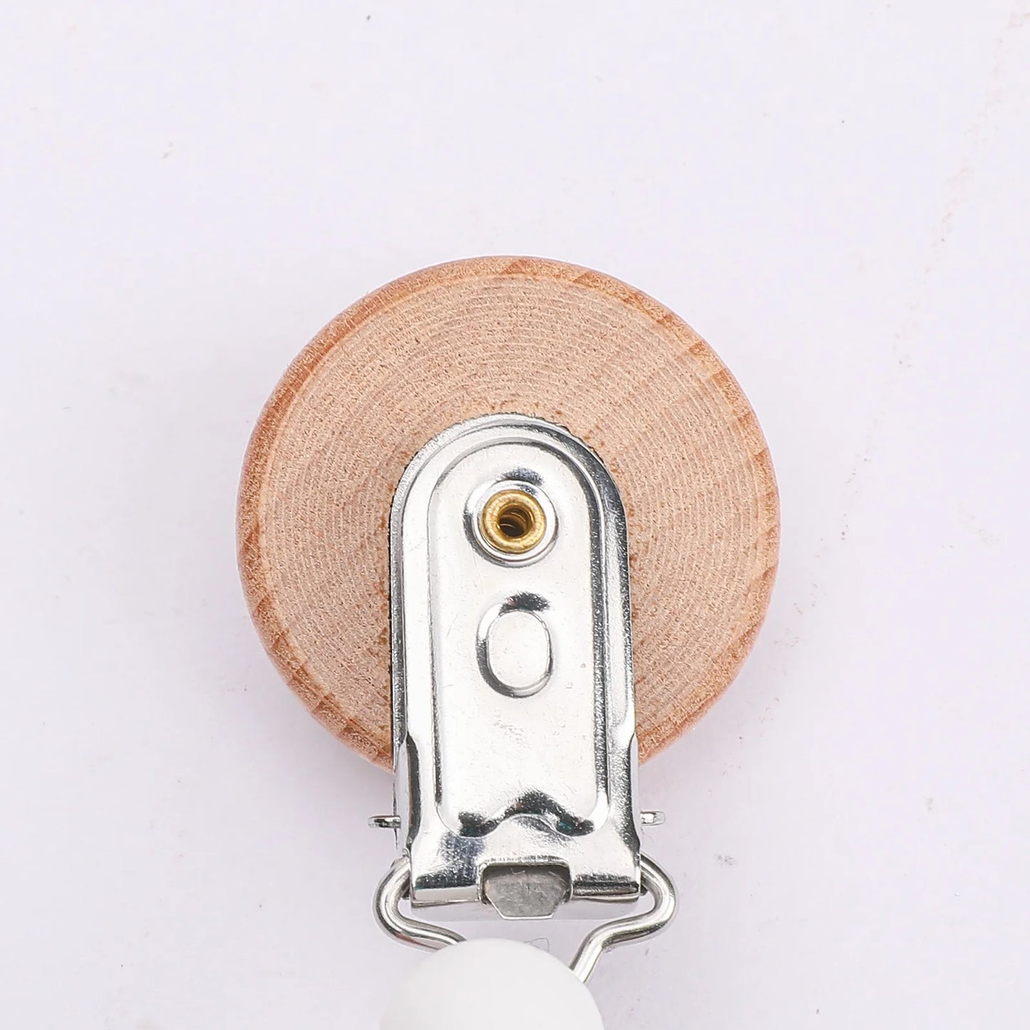 Cadena de Chupete de Silicona y Madera – Diseño Floral