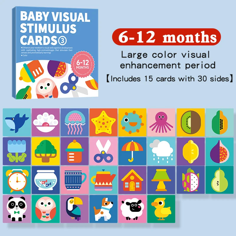 Tarjetas de estimulación Visual para bebés