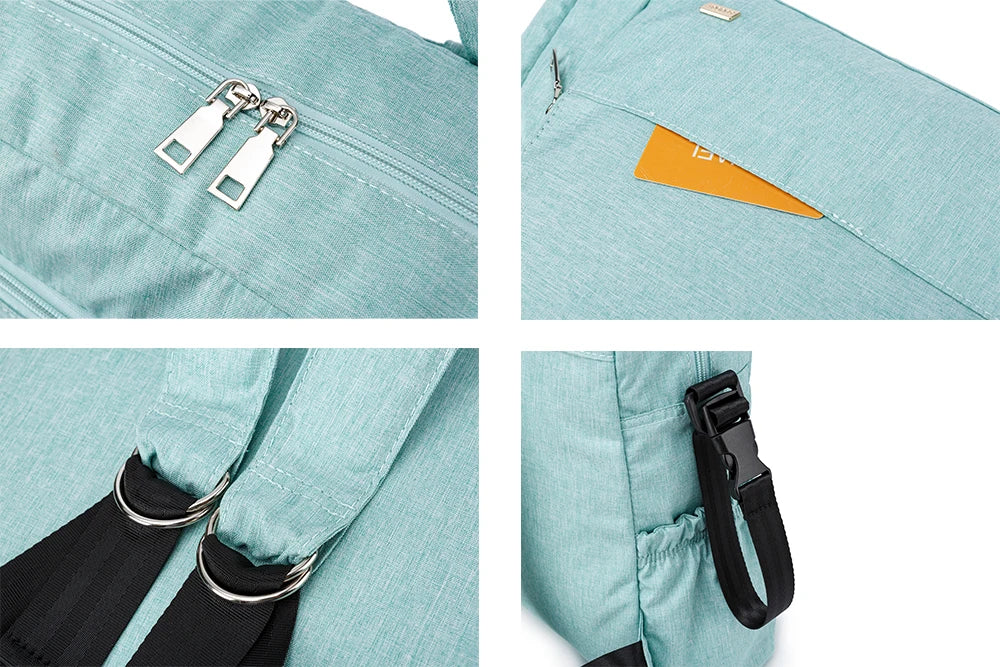 Bolsa de pañales de PU/PVC impermeable – Mochila multifuncional