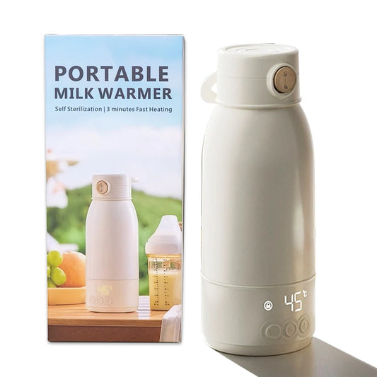 Calentador de biberones portátil 500 ml (35–100 °C) con carga rápida