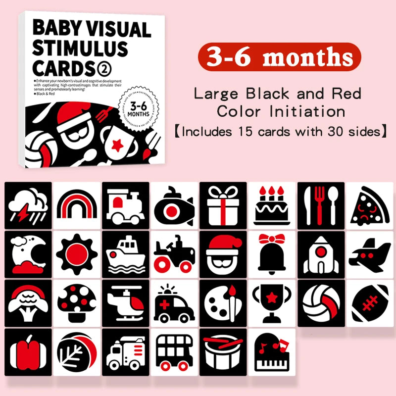 Tarjetas de estimulación Visual para bebés