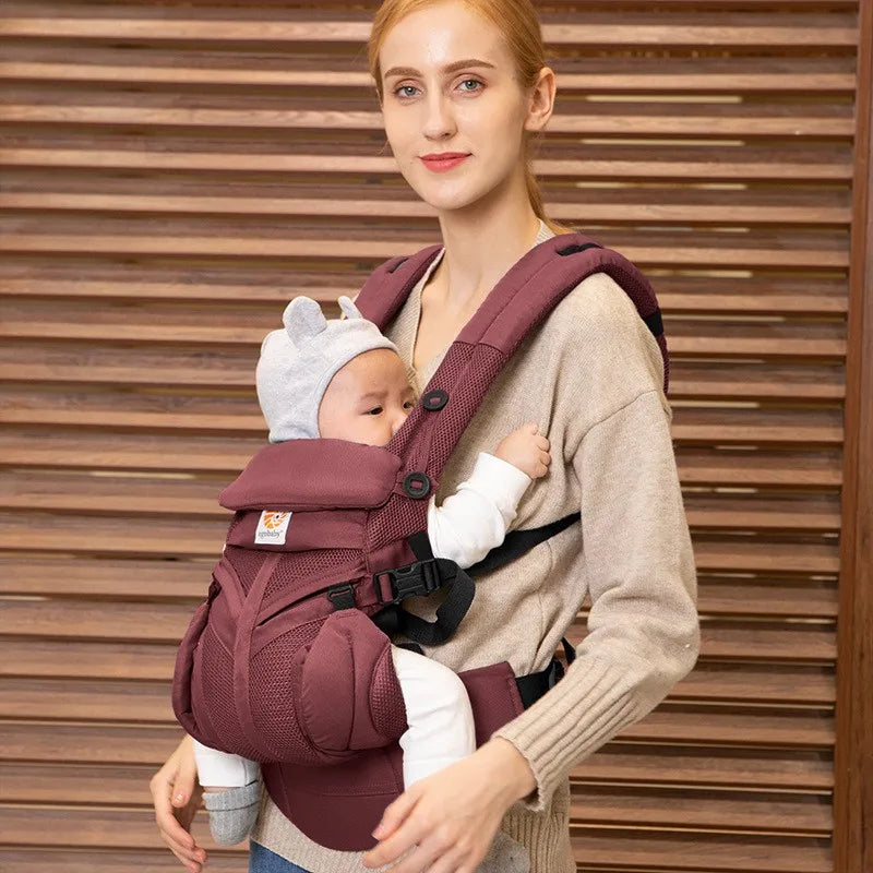 Portabebés Ergonómico Multiposición con Asiento a la Cadera( 0-36 meses)