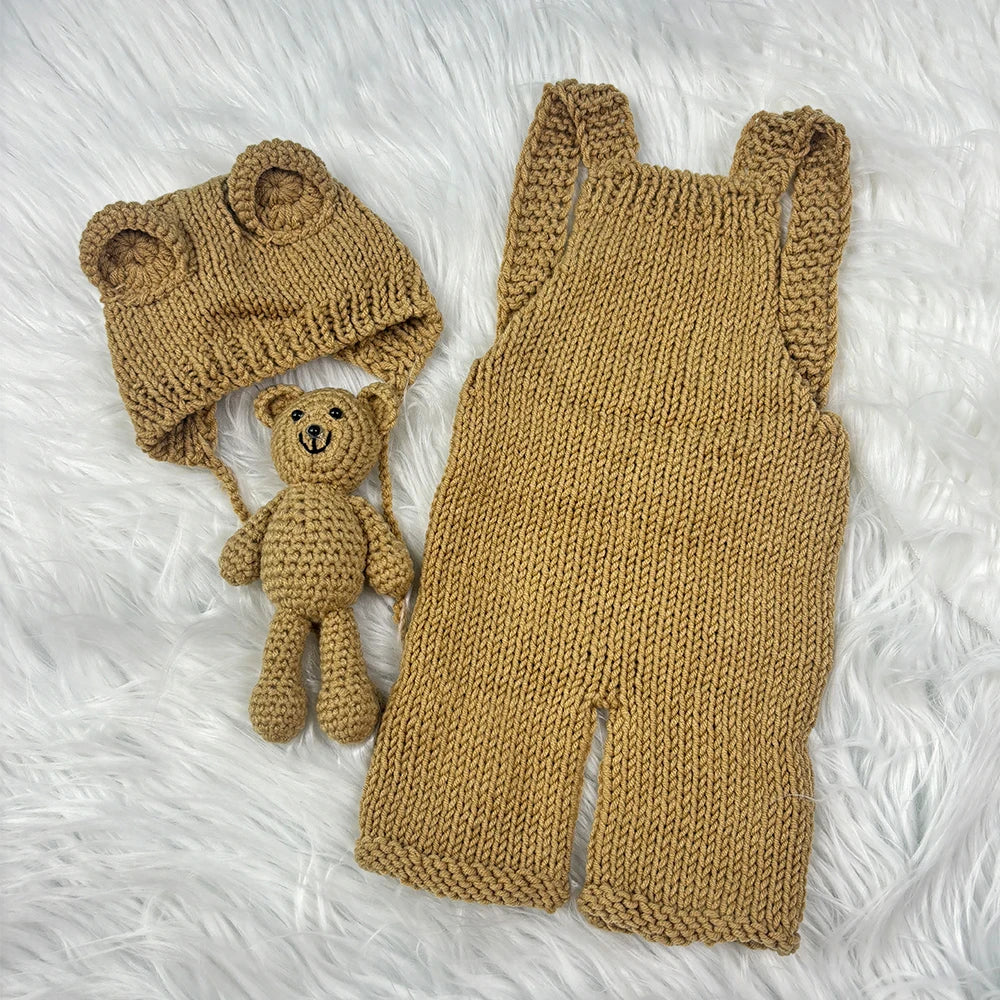 Set Fotografía Recién Nacido 3 pzs – Oso (0–3 m)