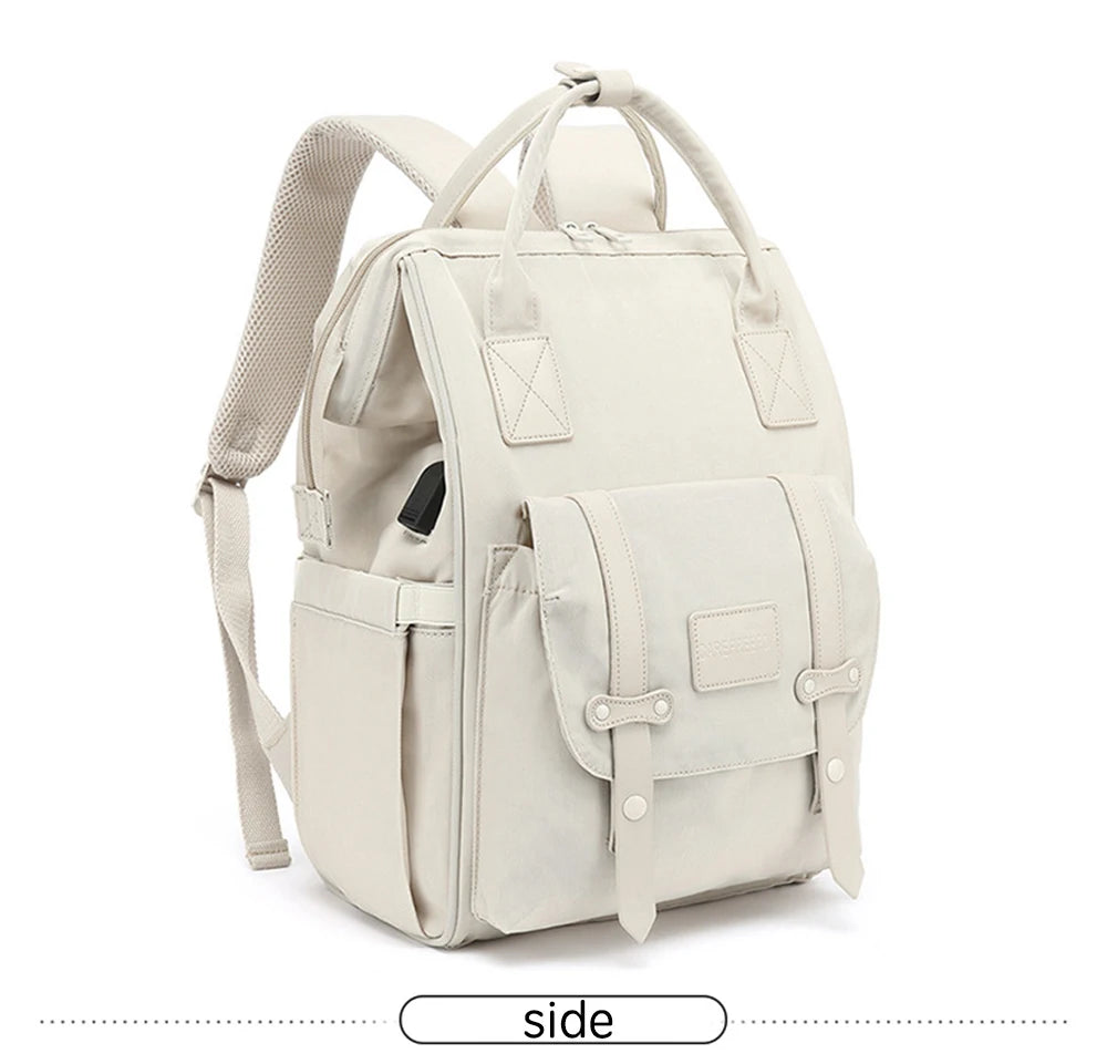 Mochila Impermeable de pañales con ganchos para cochecito