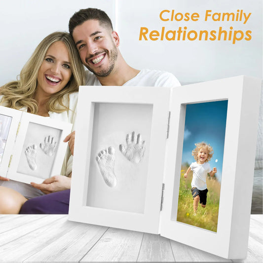 Kit de Huellas de Bebé – Marco de Madera