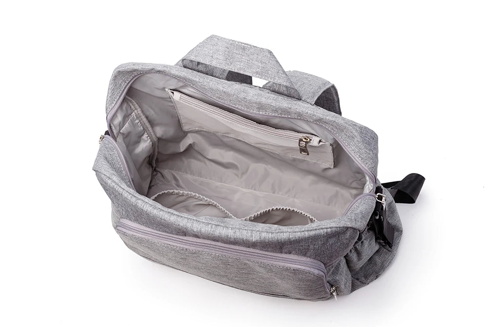 Bolsa de pañales de PU/PVC impermeable – Mochila multifuncional
