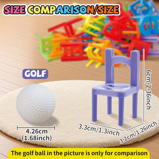 Juego de sillas de construcción y apilamiento