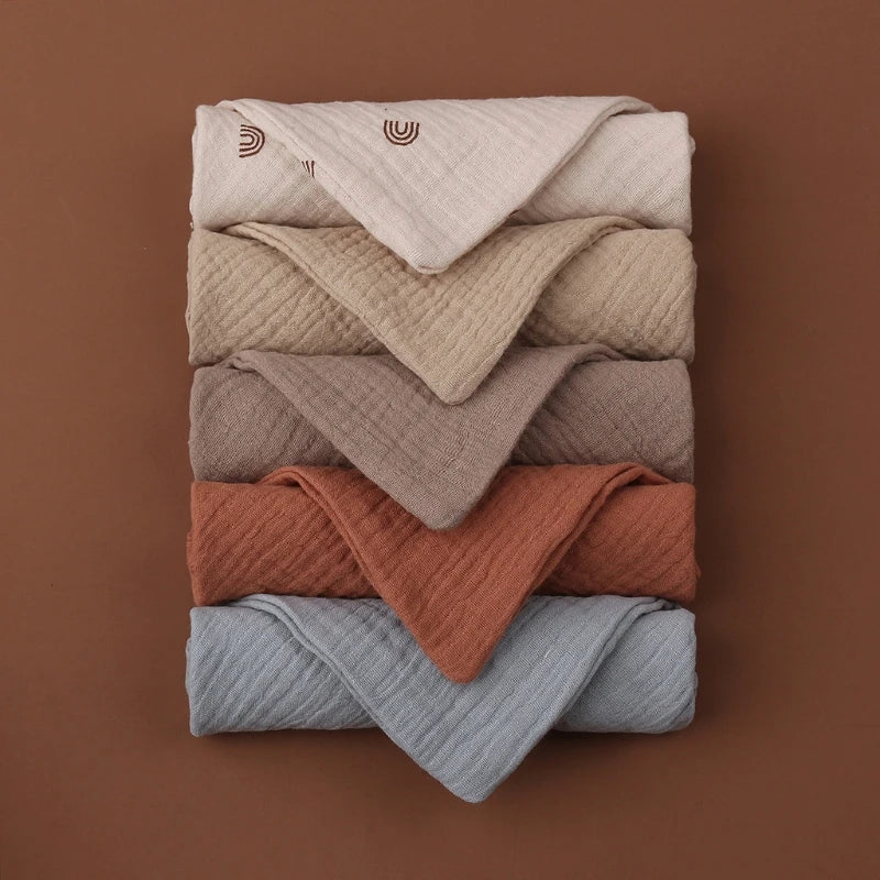 Pack 5 Toallitas de Muselina para Bebé (23×23 cm) Descripción