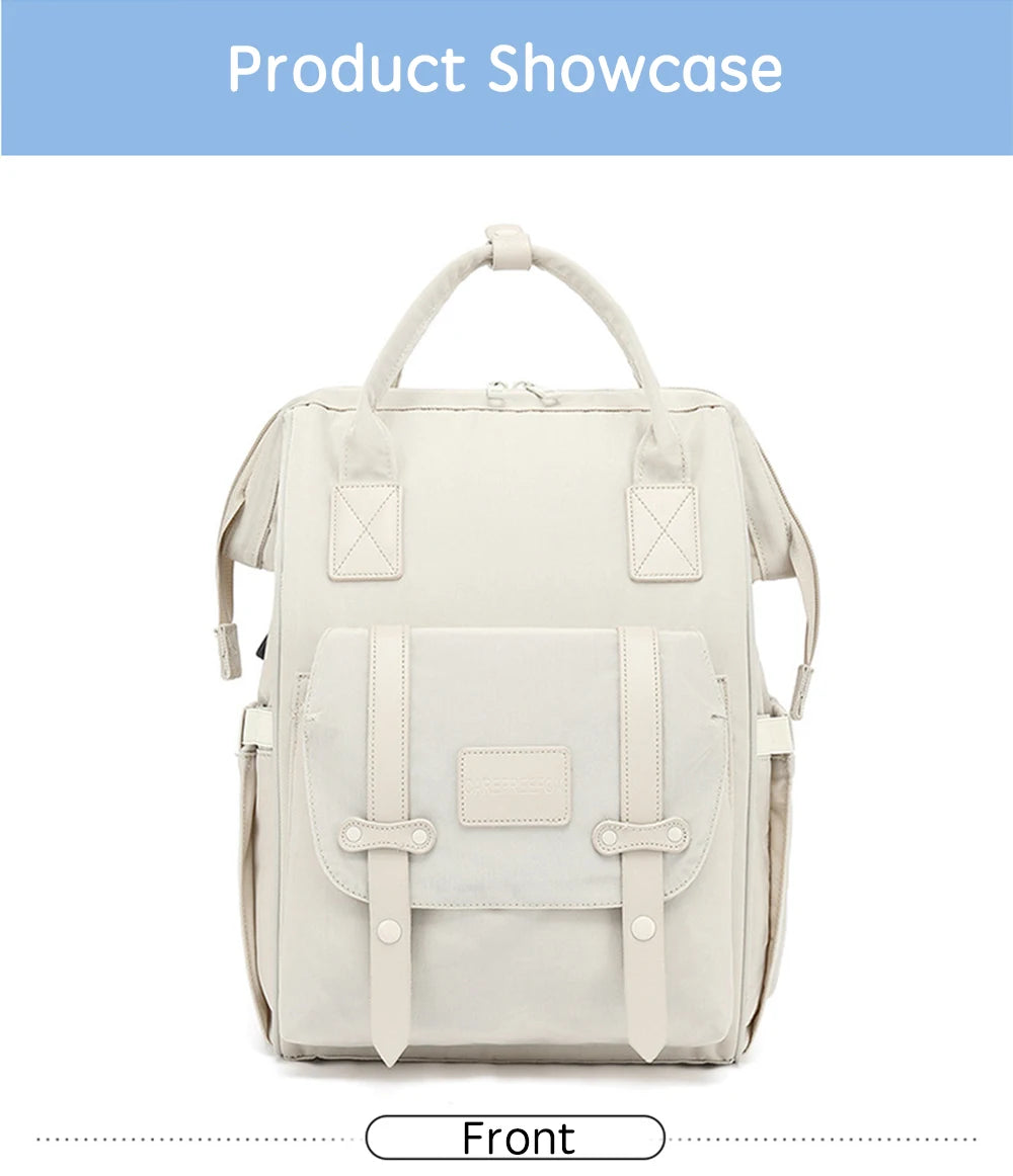 Mochila Impermeable de pañales con ganchos para cochecito