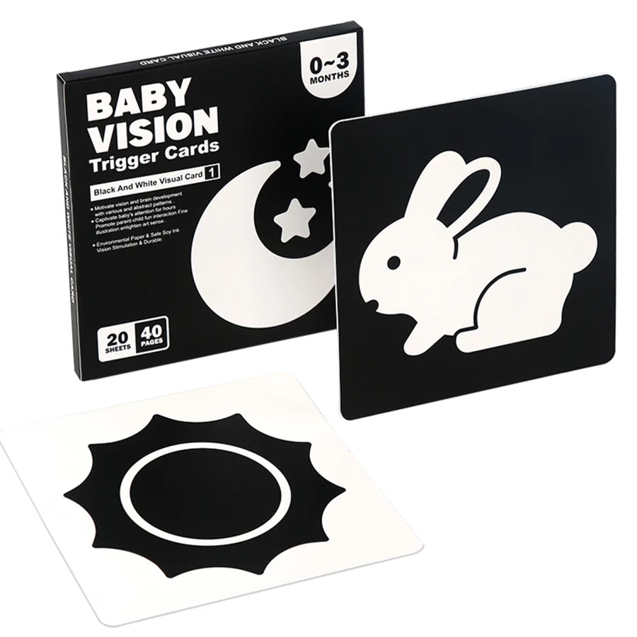 Tarjetas de estimulación Visual para bebés