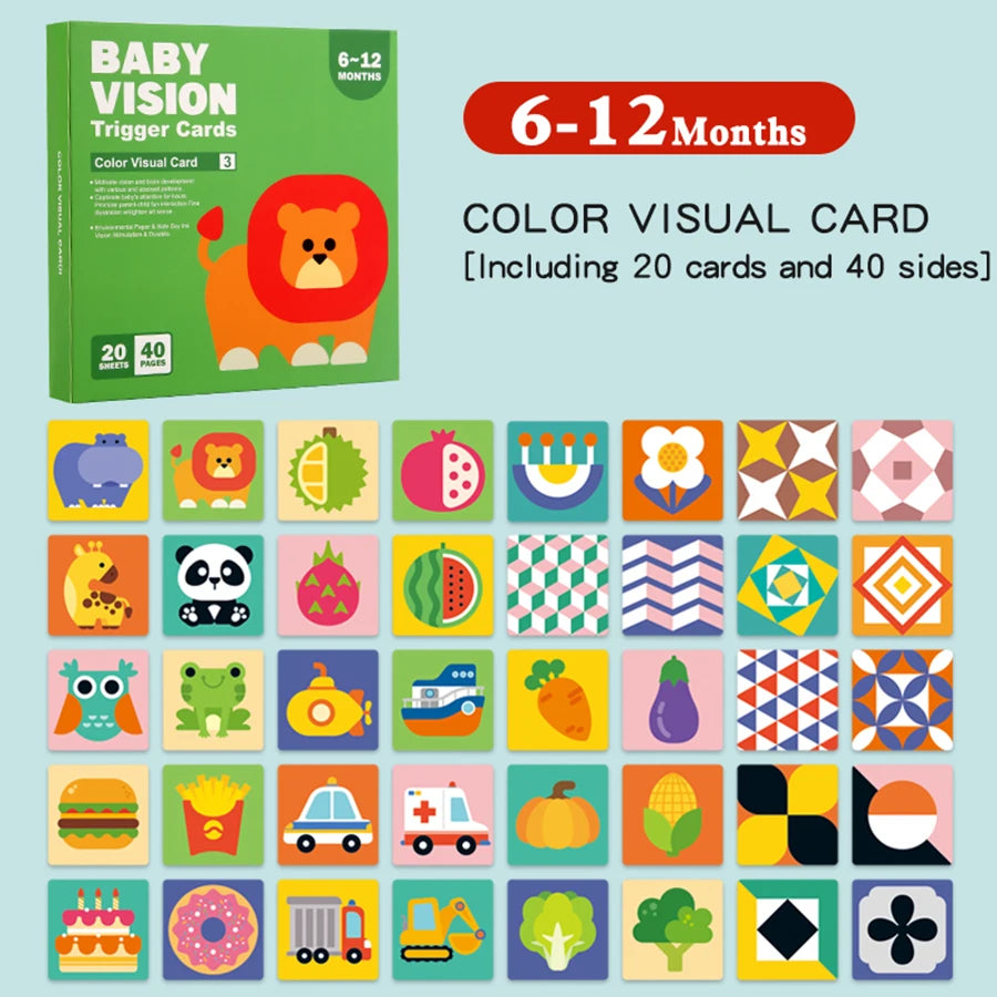 Tarjetas de estimulación Visual para bebés