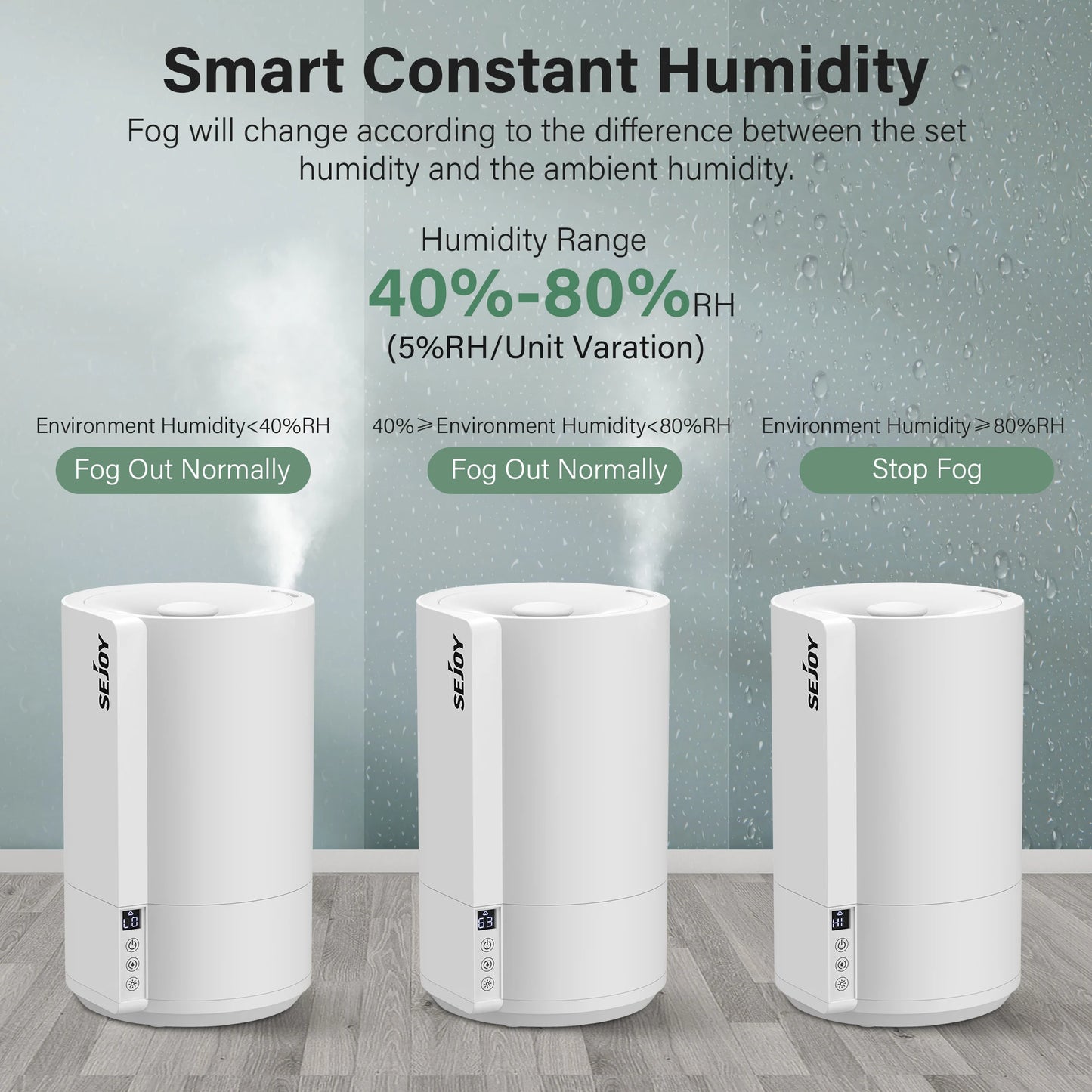 Humidificador silencioso ultrasónico, para bebés y niños con iluminación LED