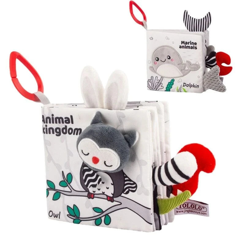 Libro Sensorial en Blanco y Negro para Bebés