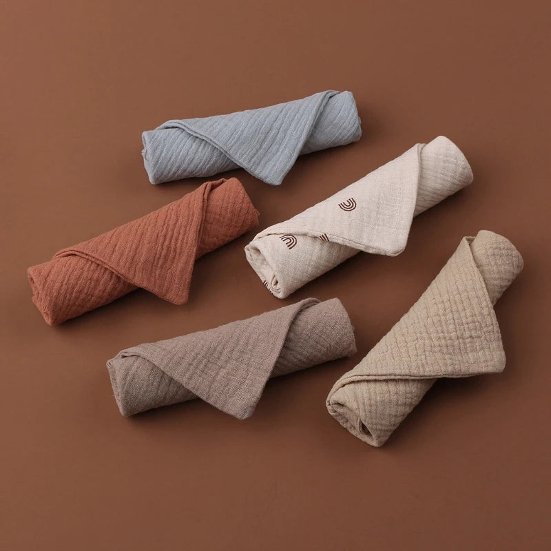 Pack 5 Toallitas de Muselina para Bebé (23×23 cm) Descripción