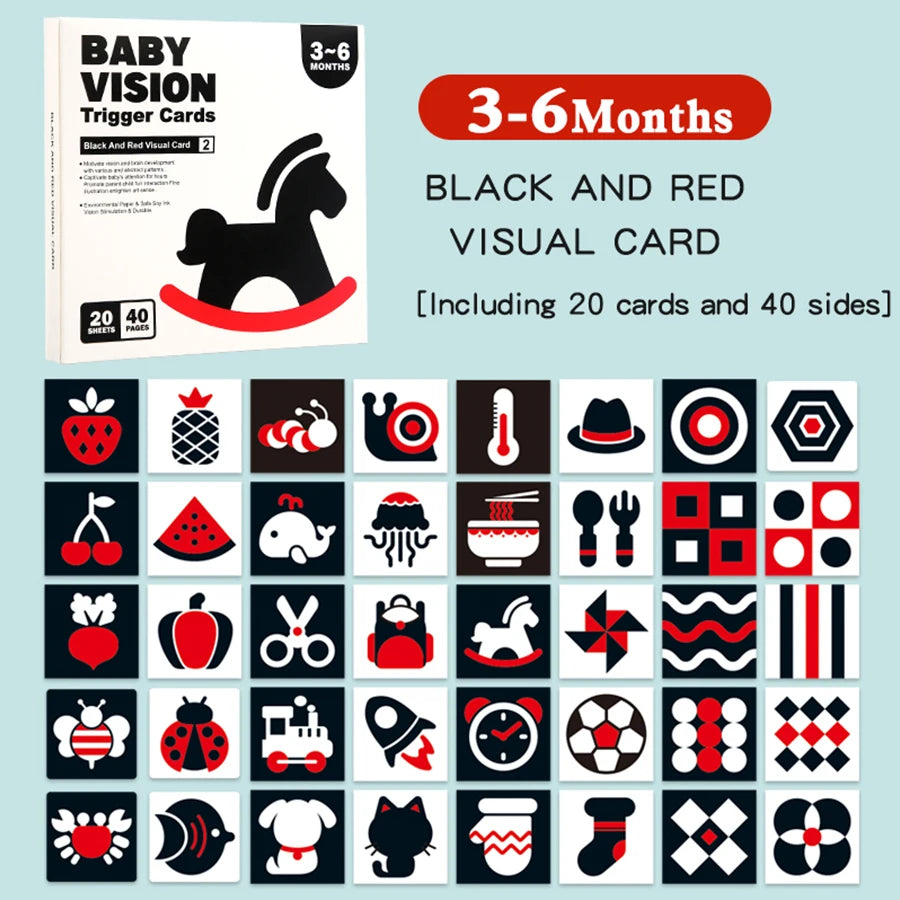 Tarjetas de estimulación Visual para bebés