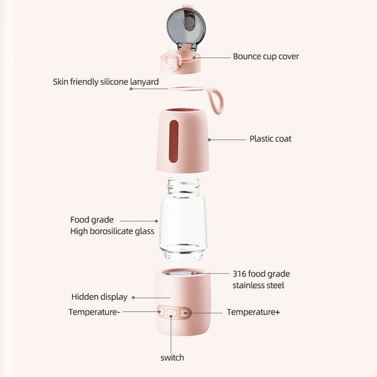 Calentador portátil USB de agua/leche para bebé – 300 ml