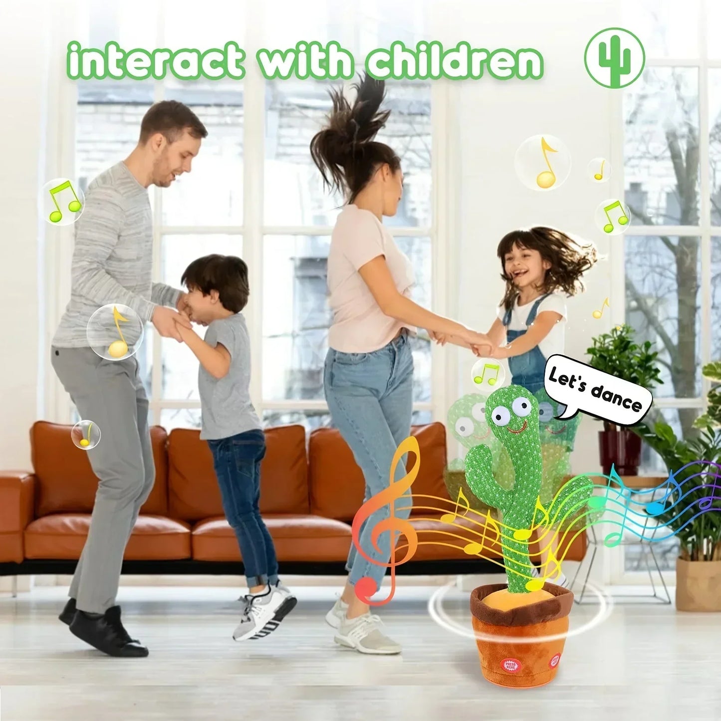 Cactus Parlante y Bailarín (Recargable)