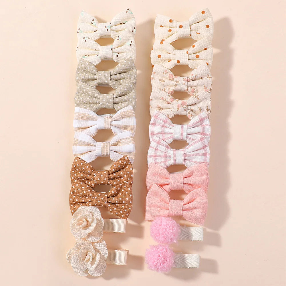 Set de 20 Lazos para el Pelo con Pinza