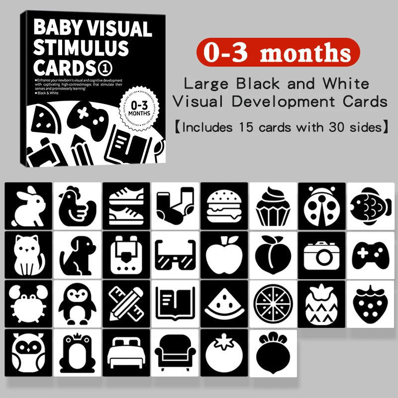 Tarjetas de estimulación Visual para bebés