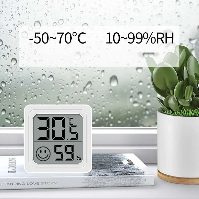 Mini Termómetro e Higrómetro Digital LCD