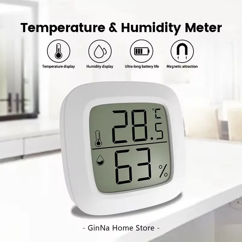 Mini Termómetro e Higrómetro Digital LCD