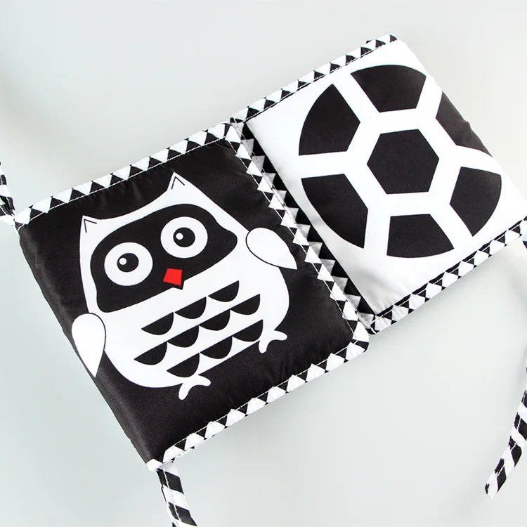 Libro Sensorial en Blanco y Negro para Bebés