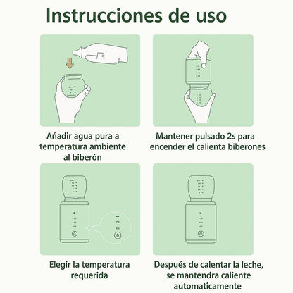 Termo-Biberón Portátil (USB, recargable, 4400 mAh)