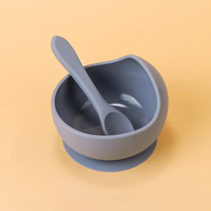 Cuenco de Silicona con Ventosa + Cuchara