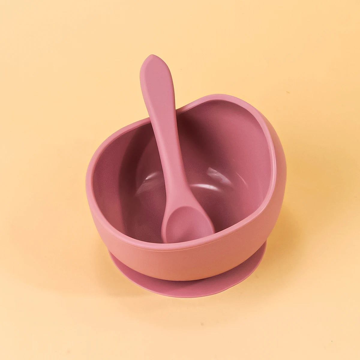 Cuenco de Silicona con Ventosa + Cuchara