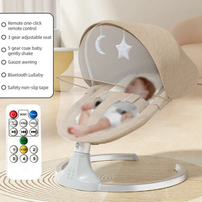 Cama Mecedora Eléctrica para Bebé (0–18 m)