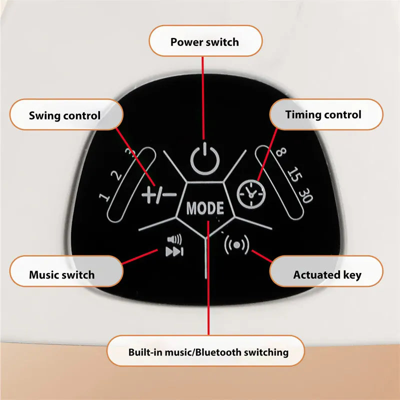 Cama Mecedora Eléctrica para Bebé (0–18 m)