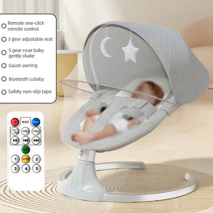 Cama Mecedora Eléctrica para Bebé (0–18 m)