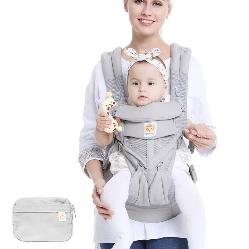 Portabebés Ergonómico Multiposición con Asiento a la Cadera( 0-36 meses)