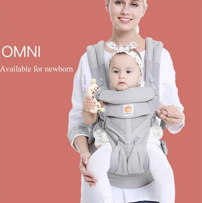 Portabebés Ergonómico Multiposición con Asiento a la Cadera( 0-36 meses)