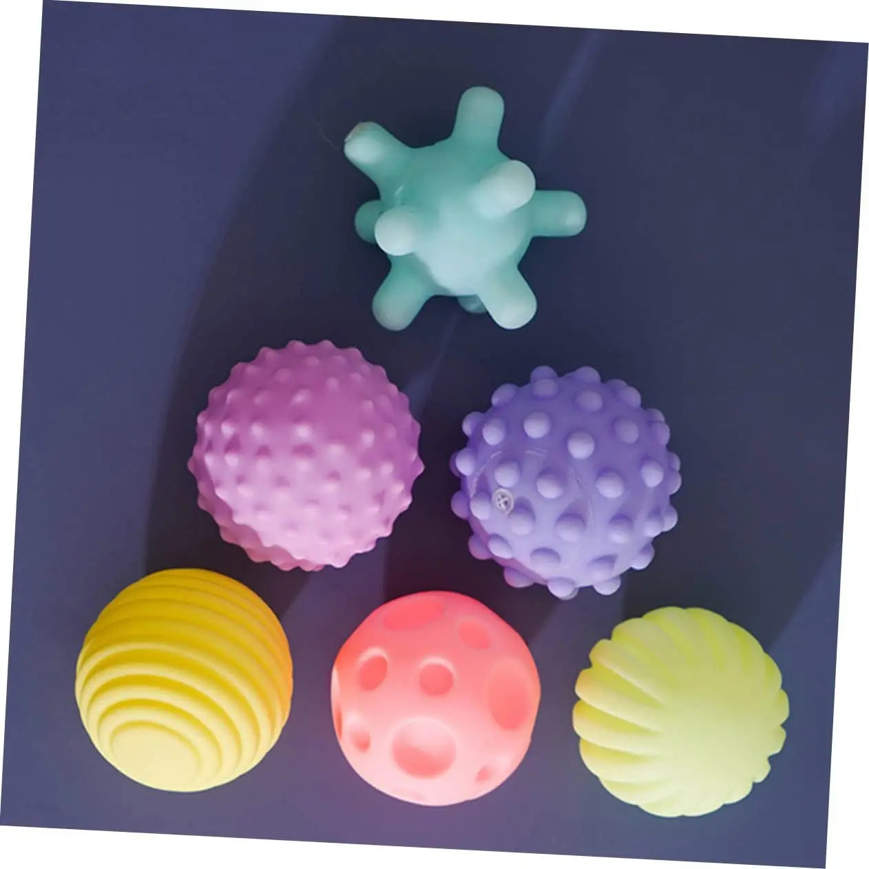 Pack 6 Bolas Sensoriales Texturizadas (con sonido)
