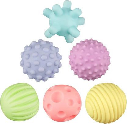 Pack 6 Bolas Sensoriales Texturizadas (con sonido)
