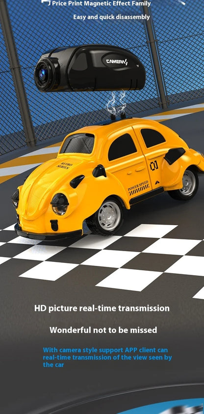 Mini coche de carreras con Control remoto RC, cámara de transmisión en tiempo Real, 2,4G