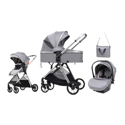 Cochecito 3-en-1 Plegable(+ Bolso Maternal)