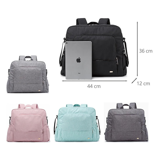 Bolsa de pañales de PU/PVC impermeable – Mochila multifuncional