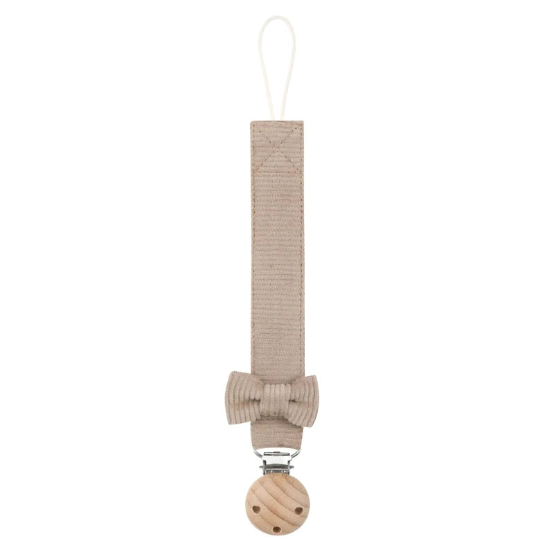 Cadena Porta-Chupete de Madera y Algodón (24 cm)