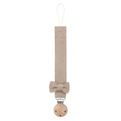 Cadena Porta-Chupete de Madera y Algodón (24 cm)