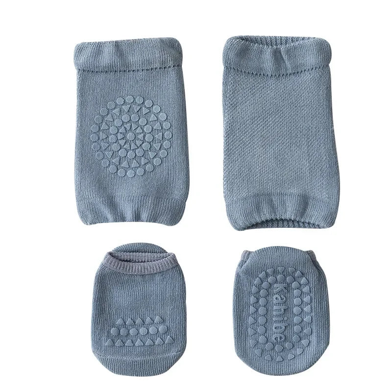 Conjunto de calcetines y rodilleras para bebé