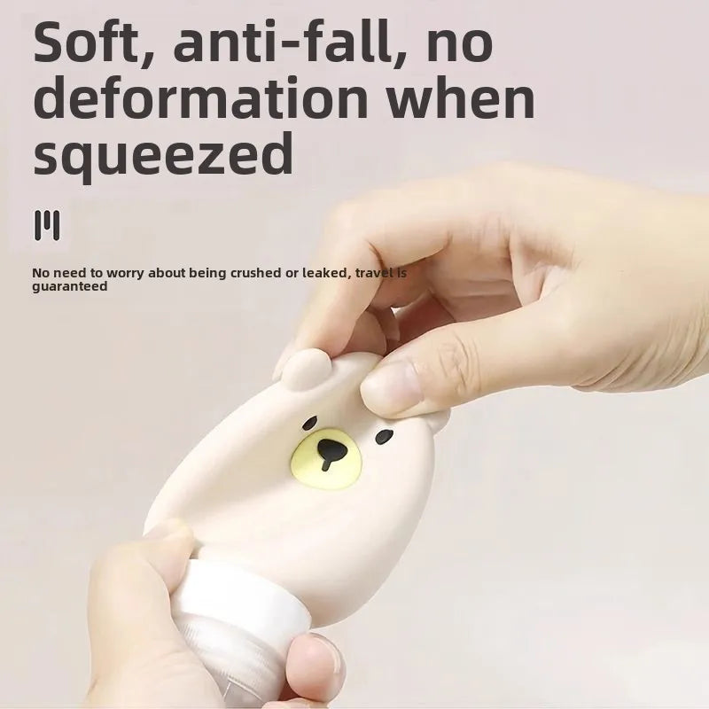 Botella de viaje de silicona reutilizable de 70 ml, ideal para champú, gel o cremas