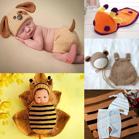 Conjunto para Fotografía de Recién Nacido (Unisex, 0–12 m)