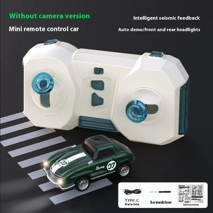 Mini coche de carreras con Control remoto RC, cámara de transmisión en tiempo Real, 2,4G